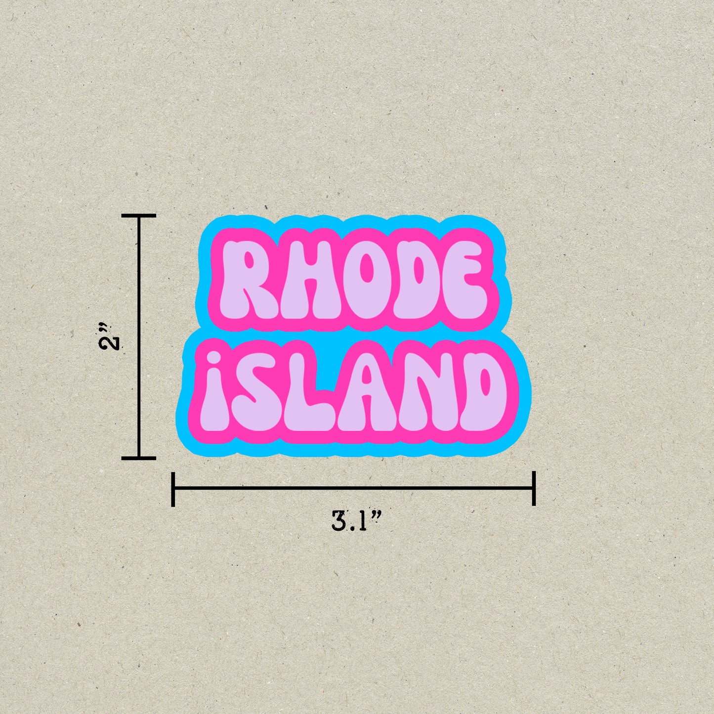 Rhode Island Cloud Sticker