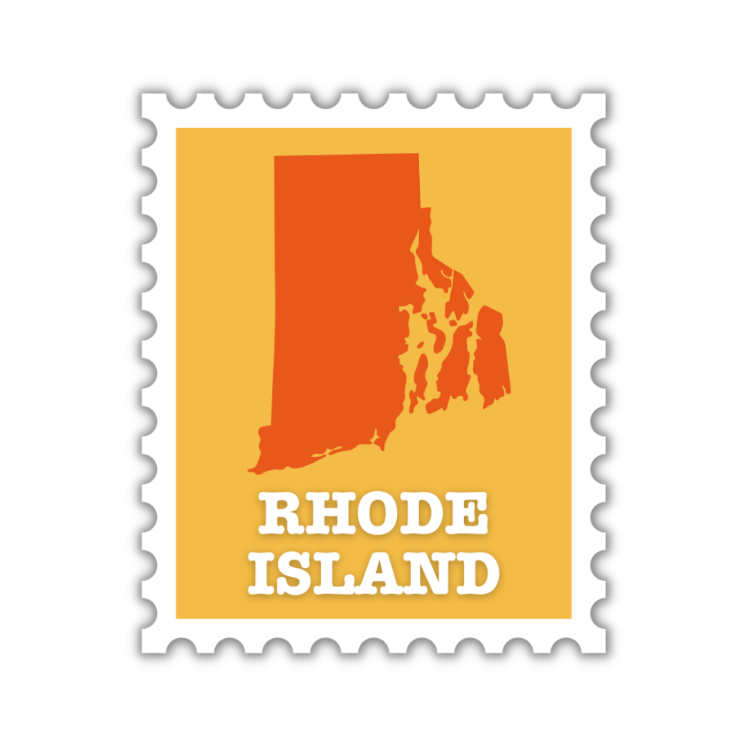 Rhode Island Stamp Sticker