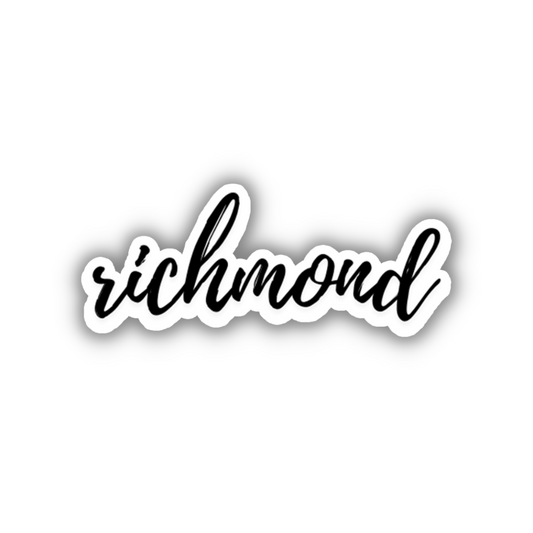 Richmond Cursive Sticker