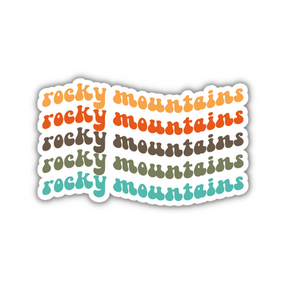 Rocky Mountains National Park Retro Sticker