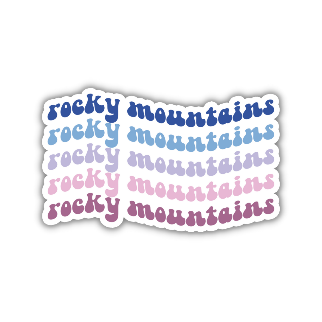 Rocky Mountains National Park Retro Sticker