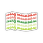 Rocky Mountains National Park Retro Sticker