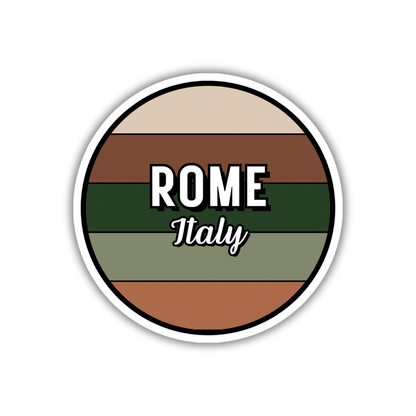 Rome, Italy Circle Sticker