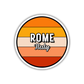 Rome, Italy Circle Sticker