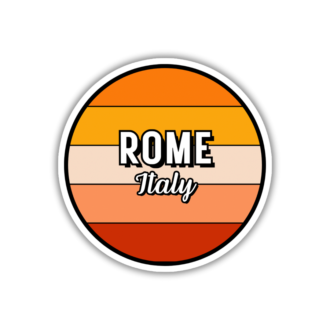 Rome, Italy Circle Sticker