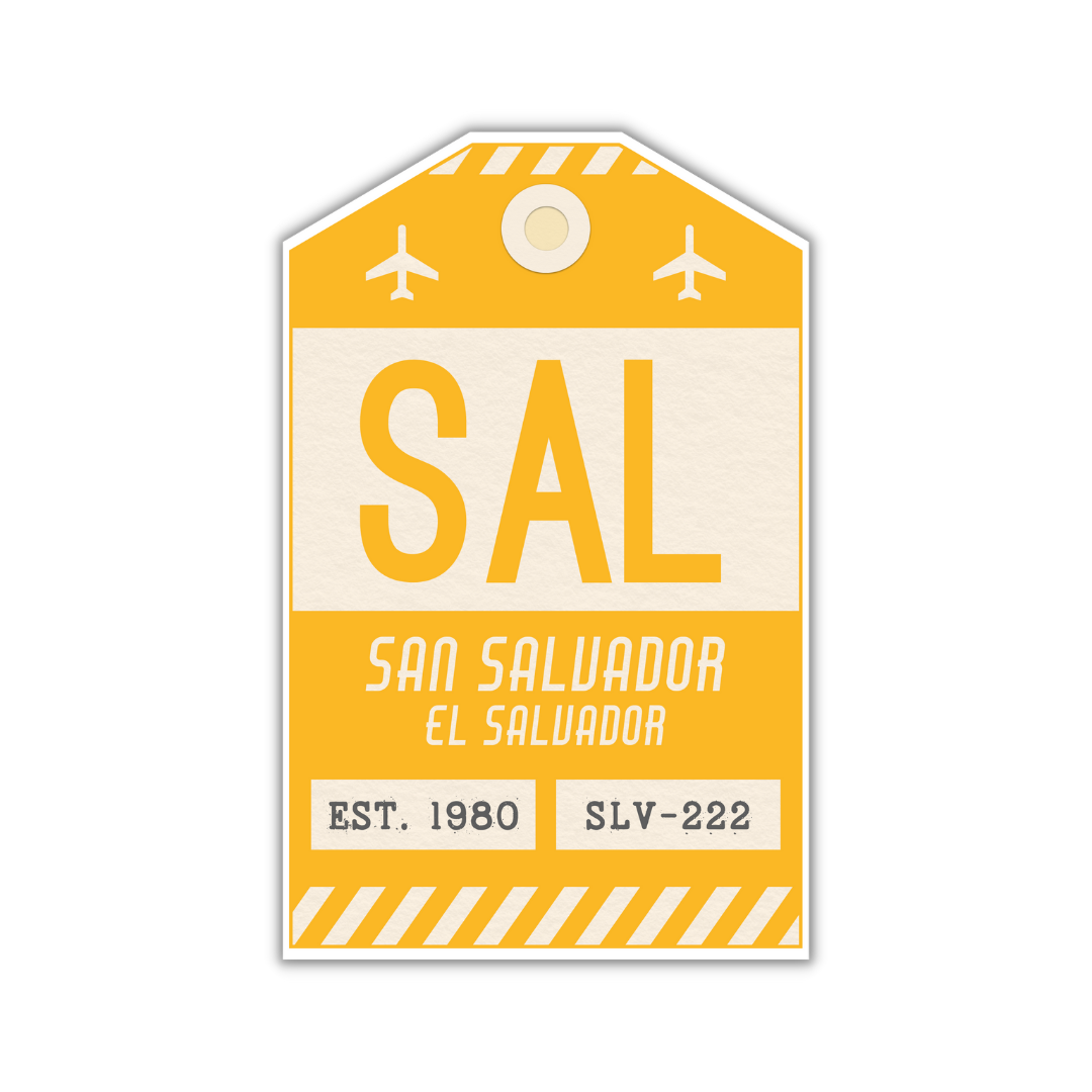 SAL Vintage Luggage Tag Sticker