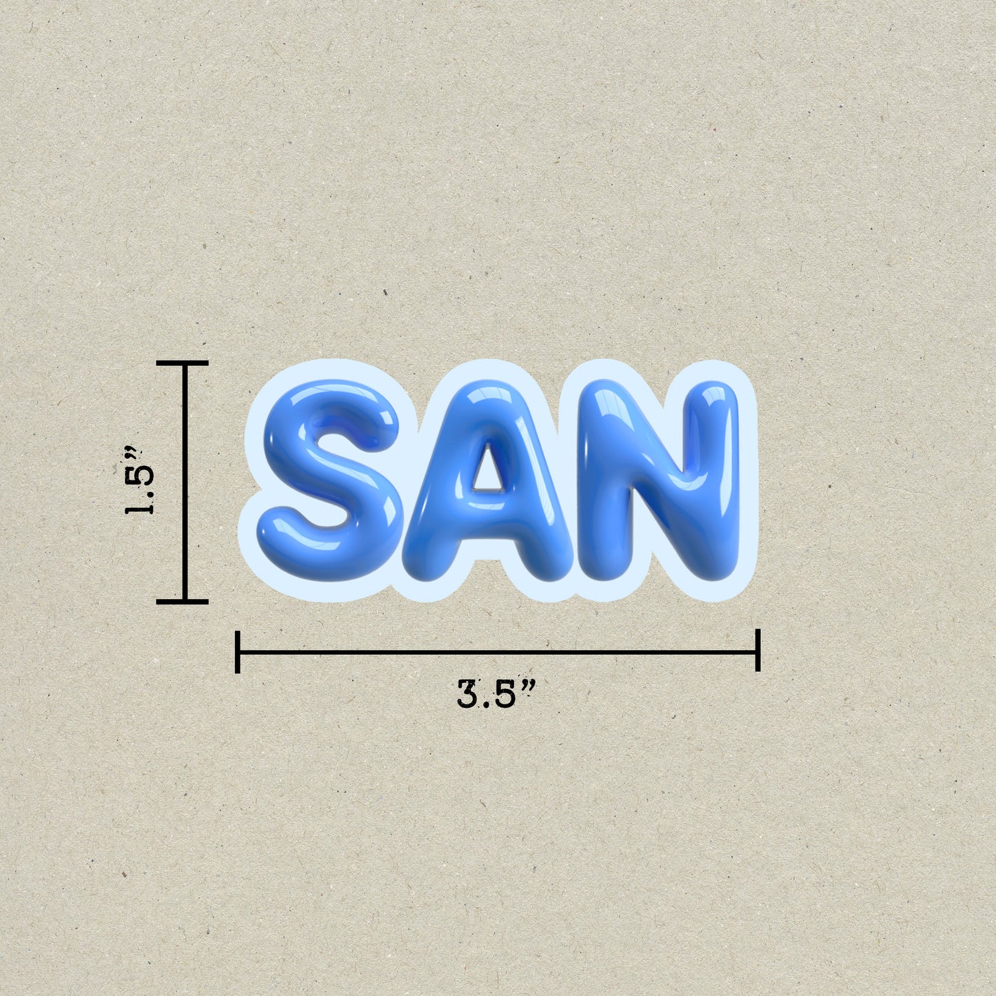 SAN Bubble Sticker