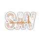 SAV Savannah Airport Code Sticker