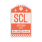 SCL Vintage Luggage Tag Sticker