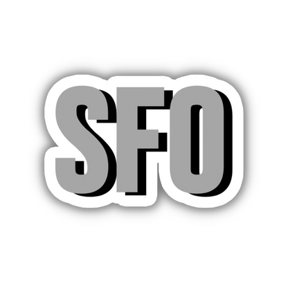 SFO Double Layered Sticker