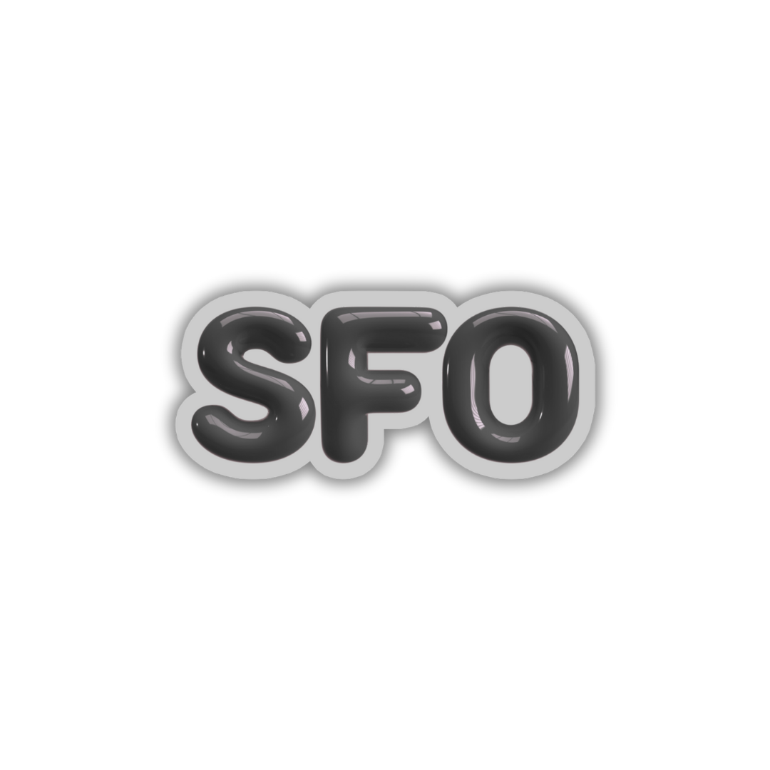 SFO Bubble Sticker