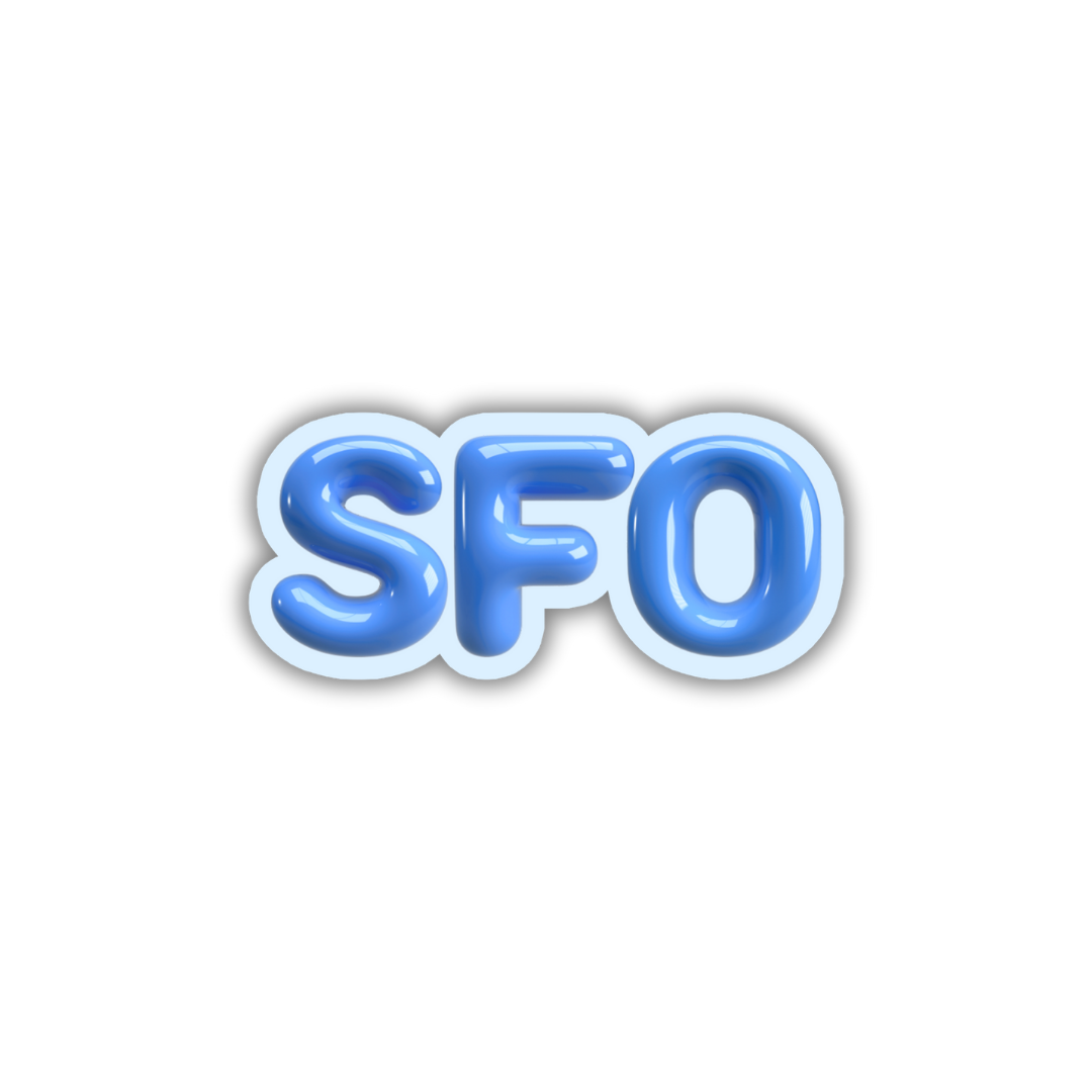 SFO Bubble Sticker