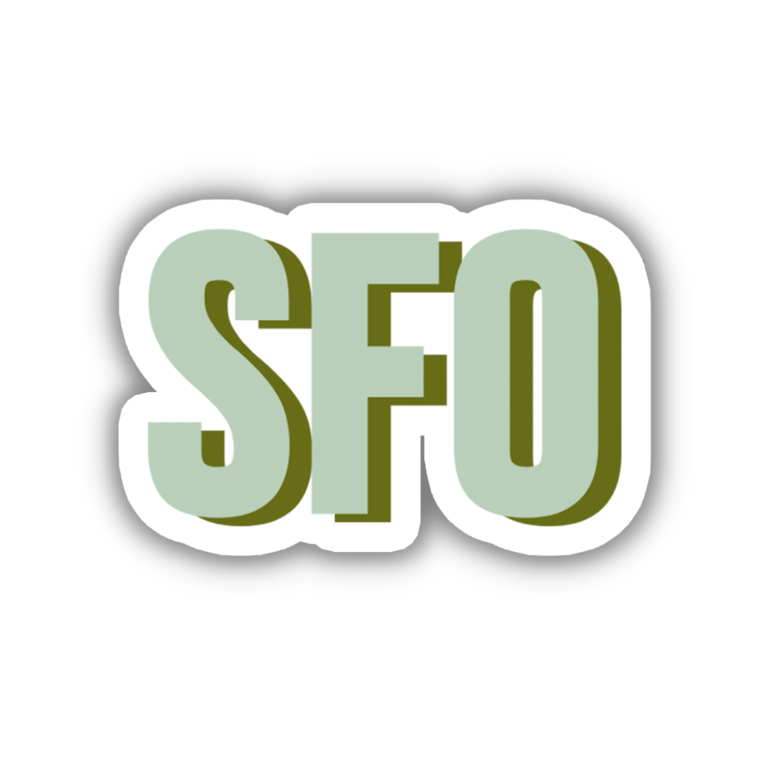 SFO Double Layered Sticker