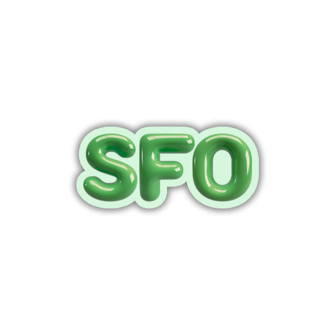 SFO Bubble Sticker