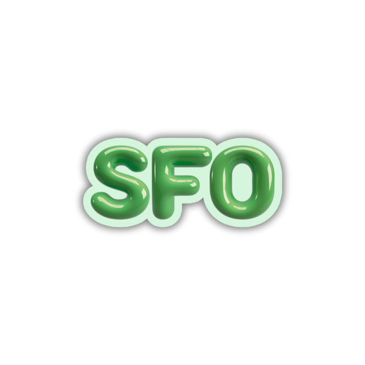 SFO Bubble Sticker