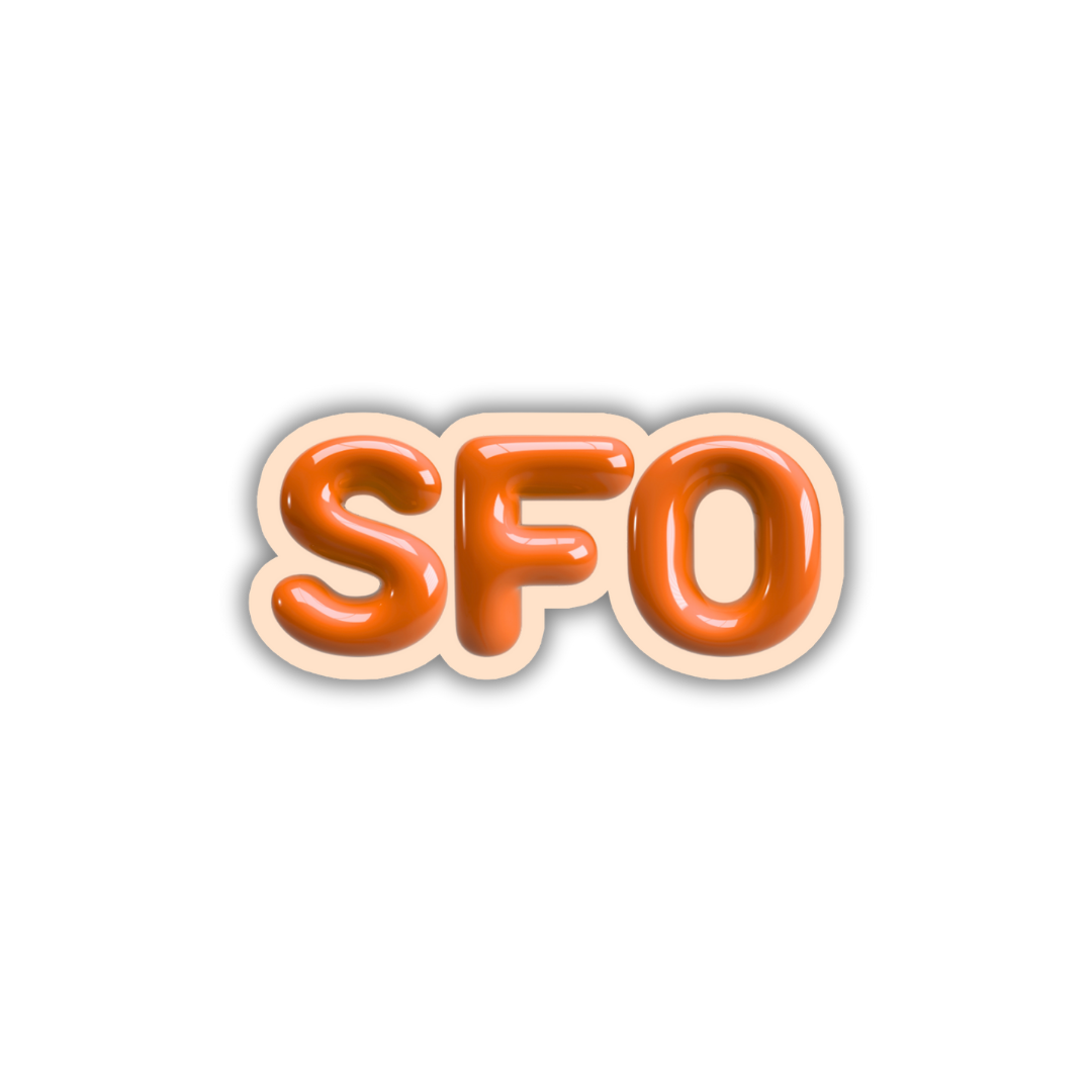 SFO Bubble Sticker