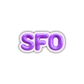 SFO Bubble Sticker