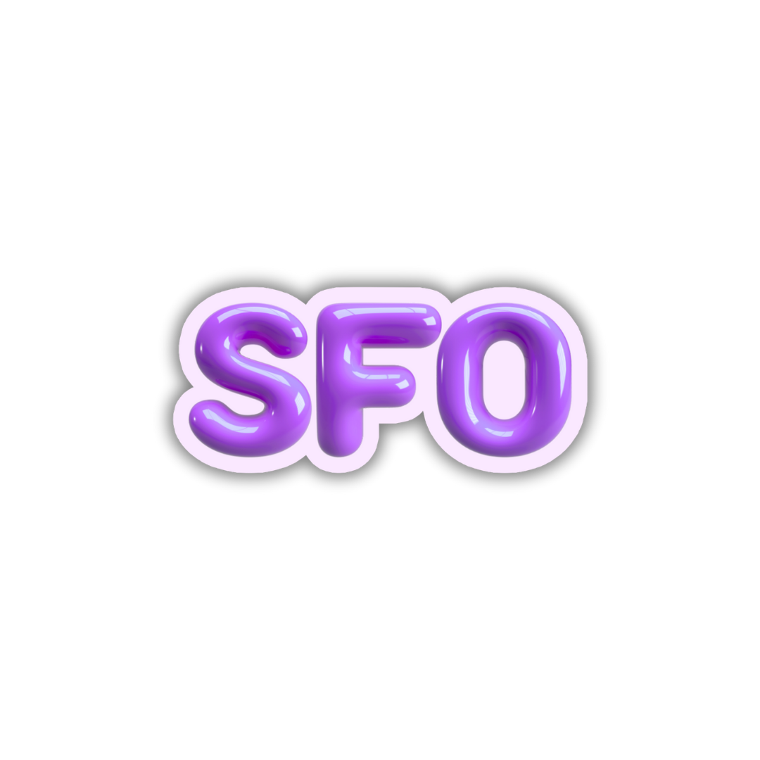 SFO Bubble Sticker
