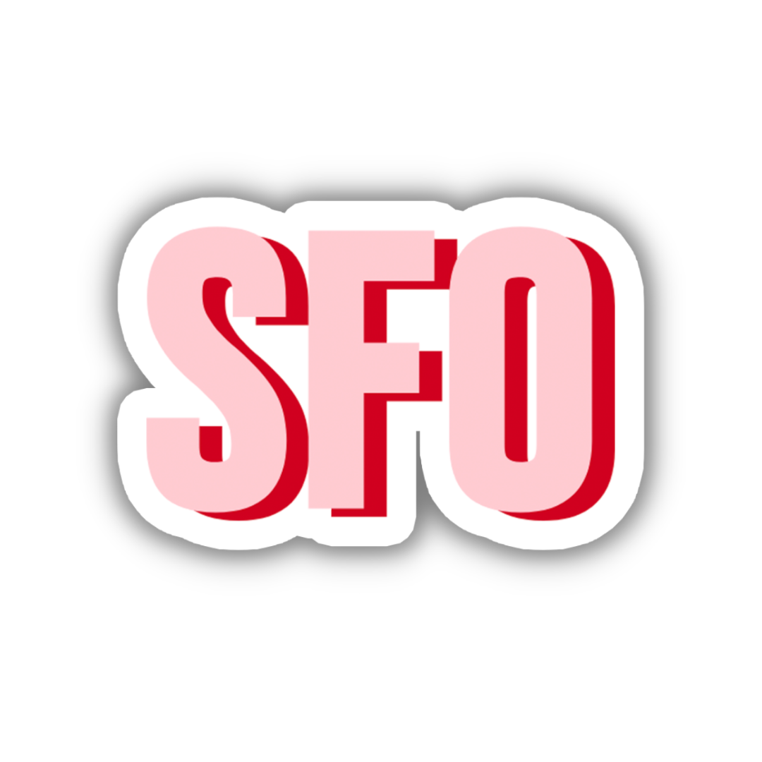 SFO Double Layered Sticker