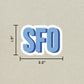 SFO Double Layered Sticker