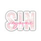 SIN Singapore Airport Code Sticker