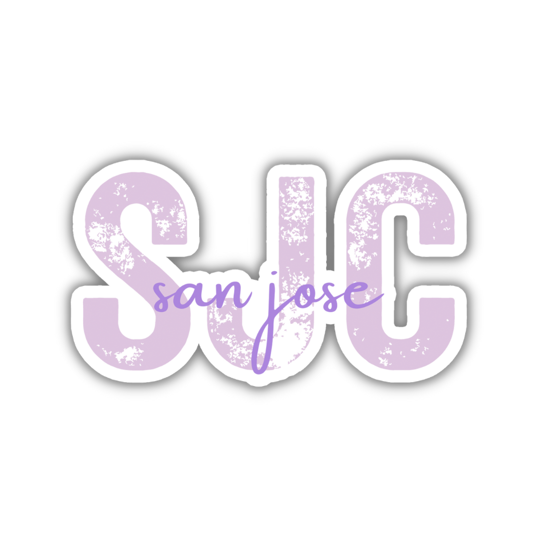 SJC San Jose Airport Code Sticker