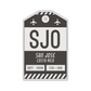 SJO Vintage Luggage Tag Sticker