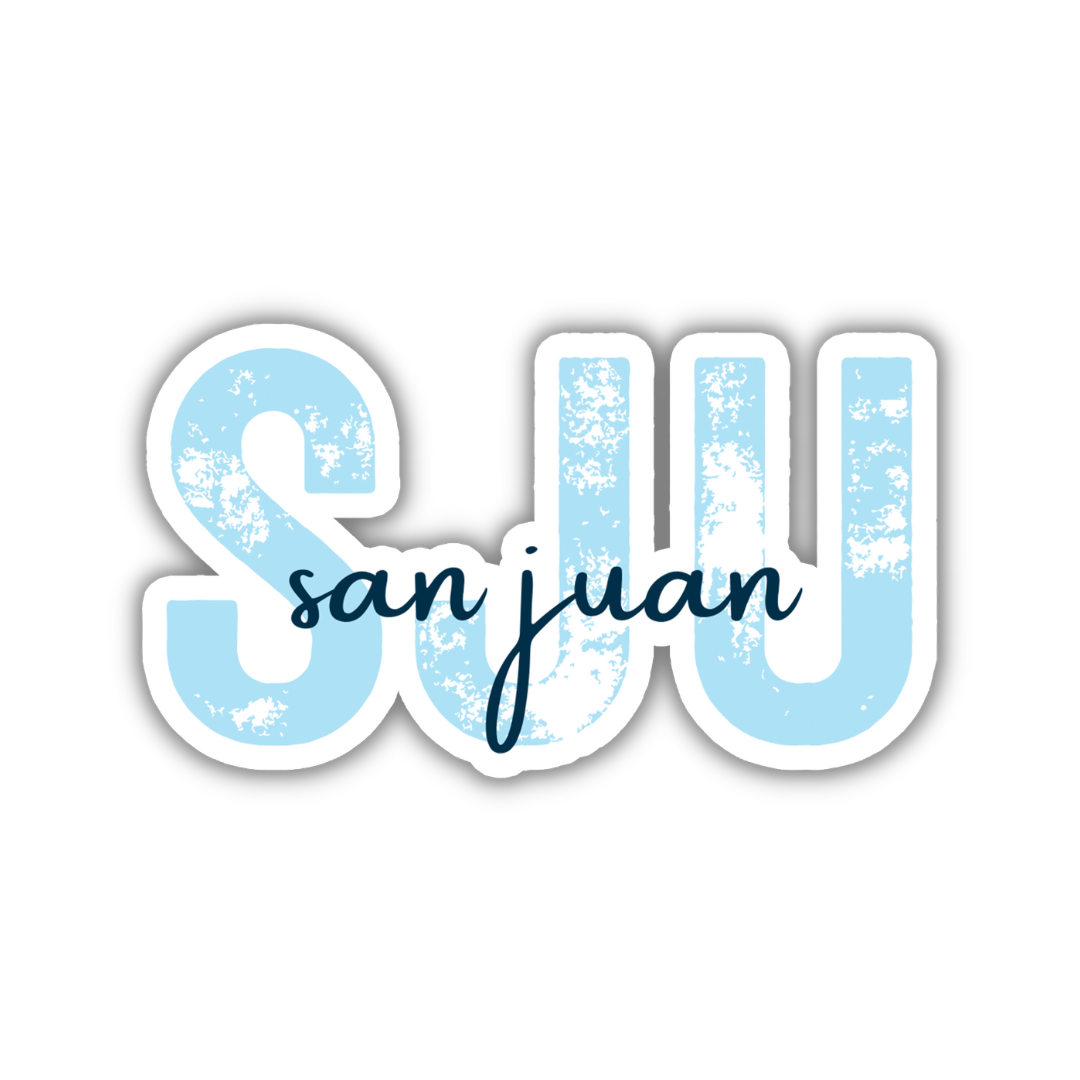 SJU San Juan Airport Code Sticker