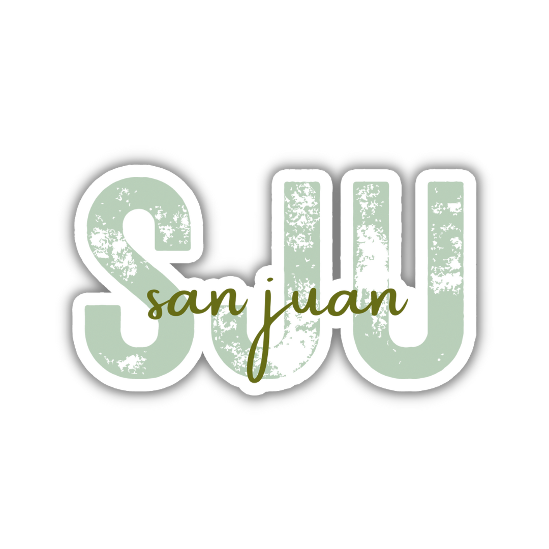 SJU San Juan Airport Code Sticker