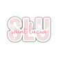 SLU Saint Lucia Airport Code Sticker