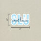 SLU Saint Lucia Airport Code Sticker