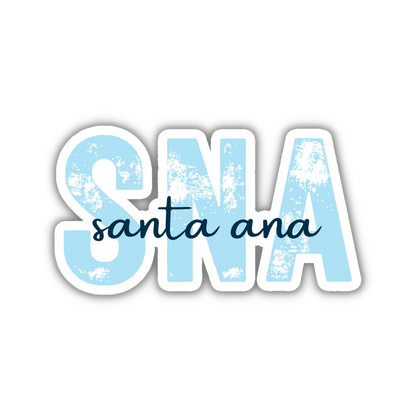 SNA Santa Ana Airport Code Sticker