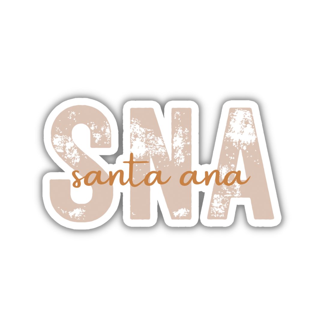 SNA Santa Ana Airport Code Sticker