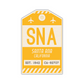SNA Vintage Luggage Tag Sticker