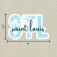 STL Saint Louis Airport Code Sticker