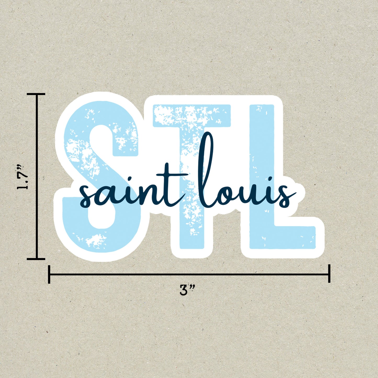 STL Saint Louis Airport Code Sticker