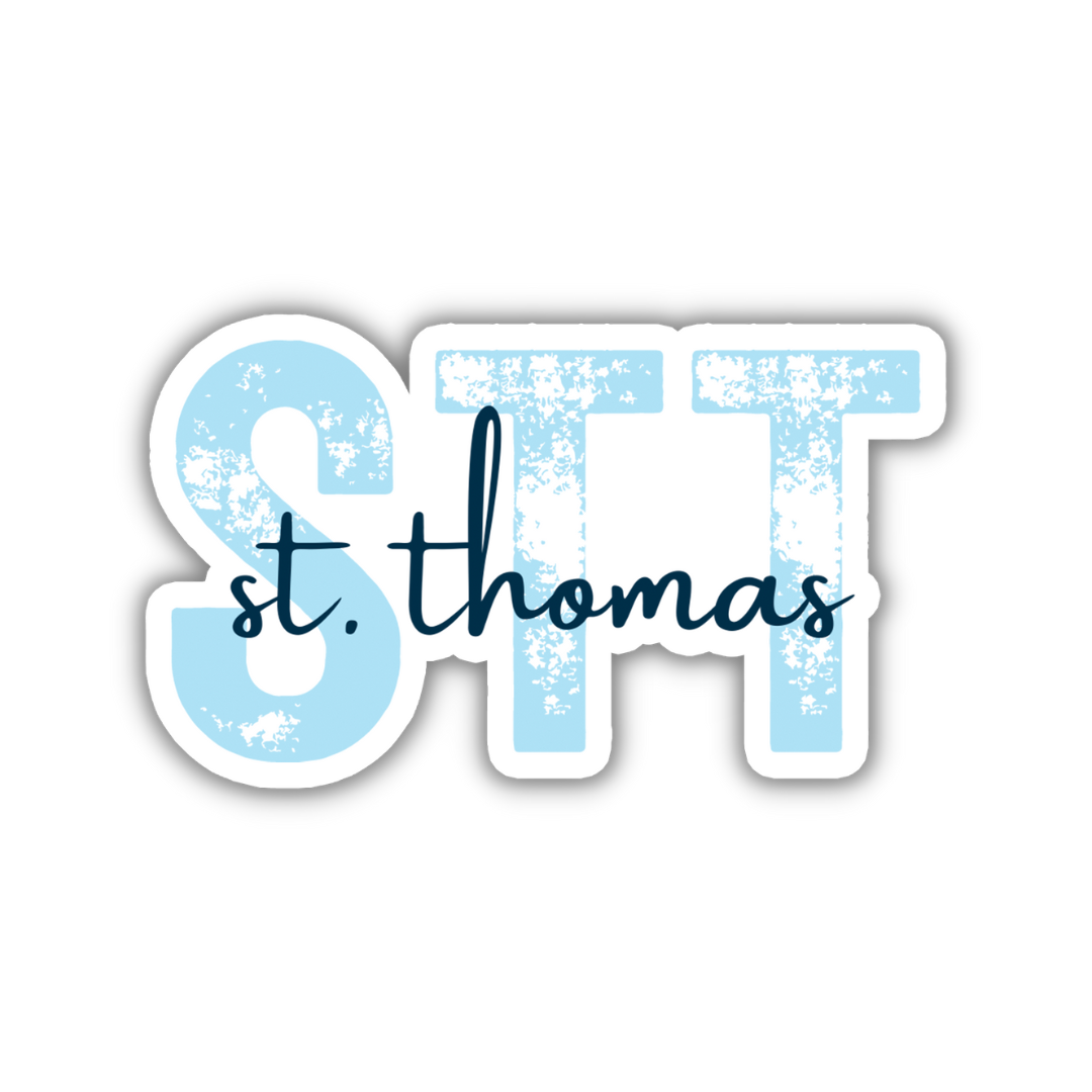 STT St Thomas Airport Code Sticker TravelBeeTags stt-st-thomas-airport-code-sticker-travelbeetags