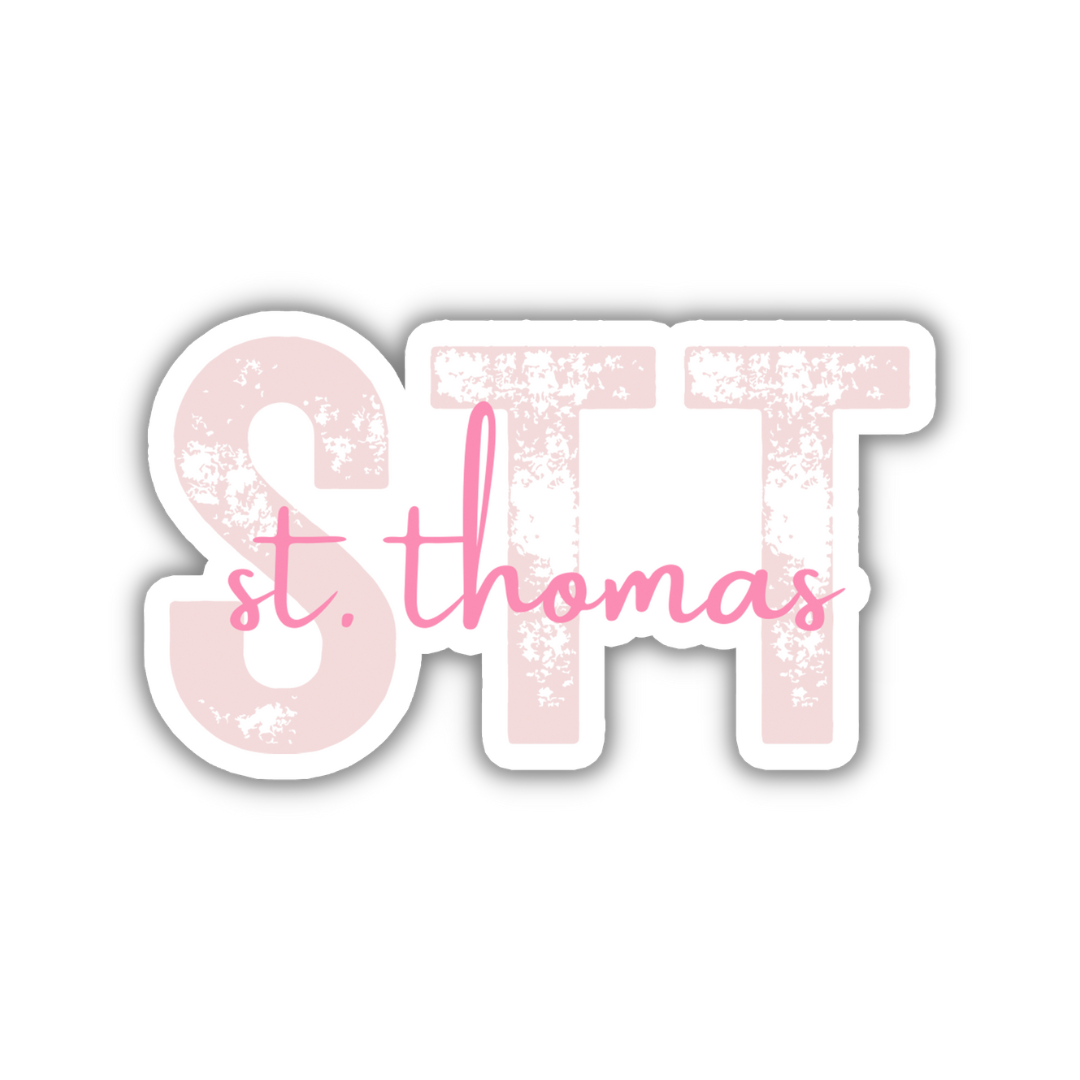 STT St. Thomas Airport Code Sticker