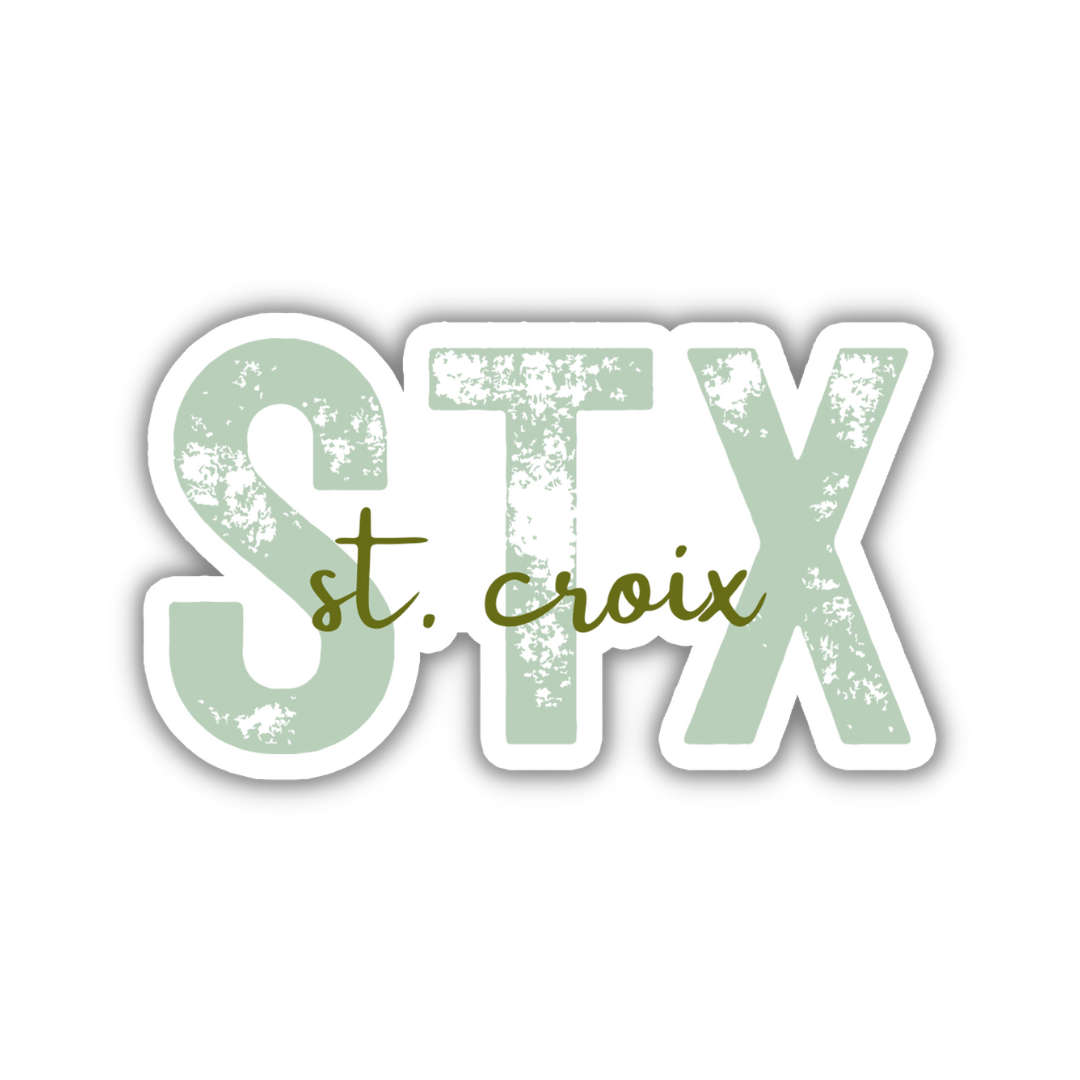 STX Saint Croix Airport Code Sticker