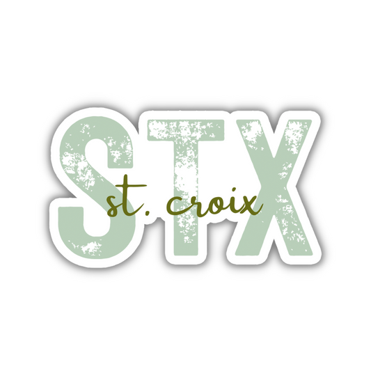 STX Saint Croix Airport Code Sticker