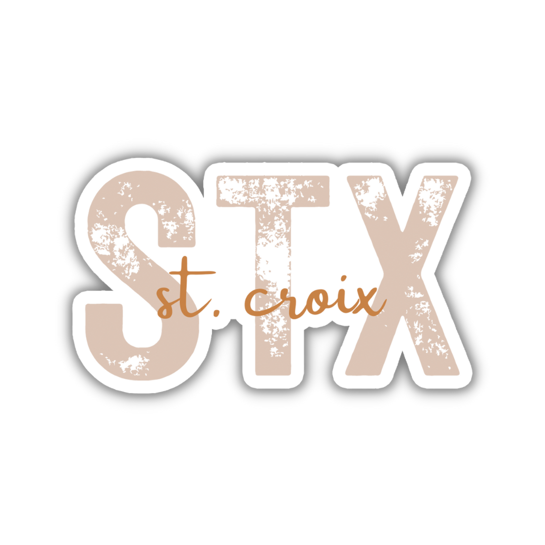 STX Saint Croix Airport Code Sticker