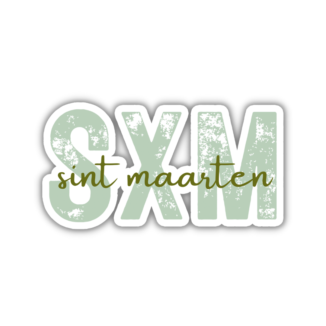 SXM Sint Maarten Airport Code Sticker