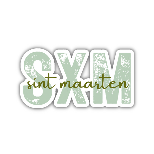 SXM Sint Maarten Airport Code Sticker