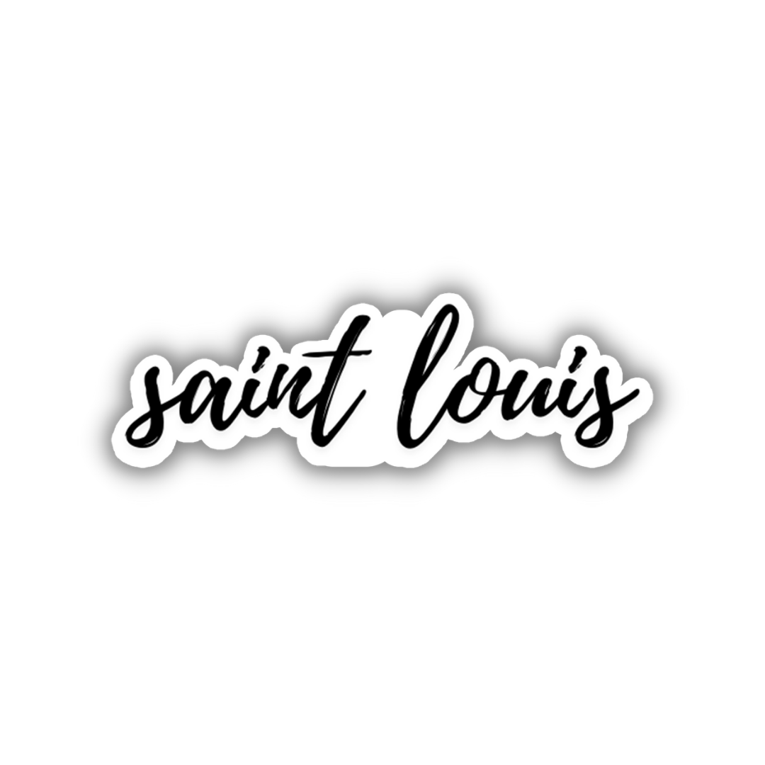 Saint Louis Cursive Sticker