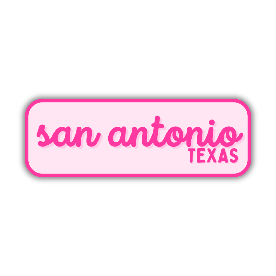 San Antonio, Texas Retro Travel Sticker – Colorful Vinyl Decal for Laptop, Water Bottle & Luggage