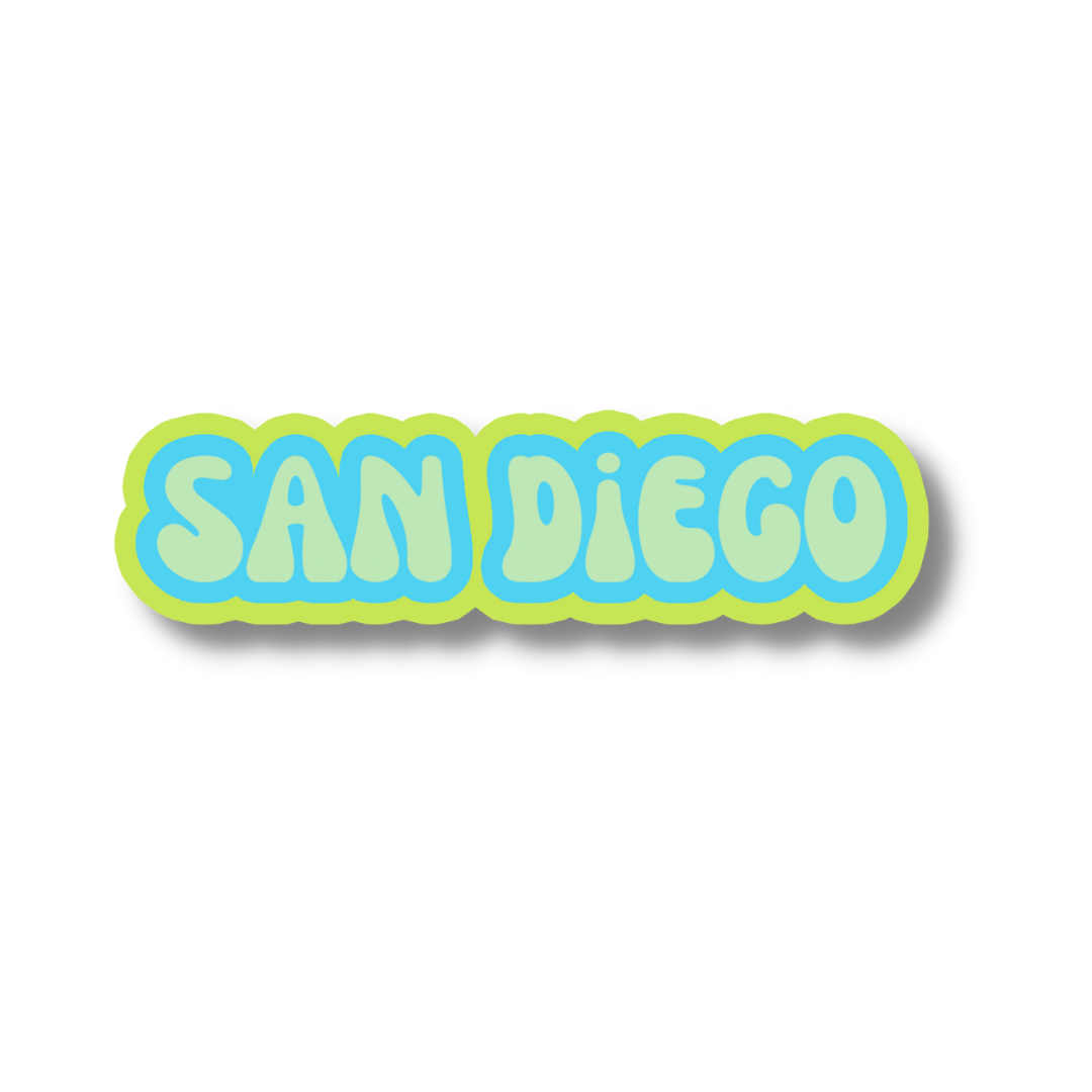 San Diego Cloud Sticker