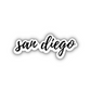 San Diego Cursive Sticker