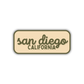San Diego, California Retro Travel Sticker – Colorful Vinyl Decal for Laptop, Water Bottle & Luggage