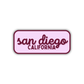 San Diego, California Retro Travel Sticker – Colorful Vinyl Decal for Laptop, Water Bottle & Luggage