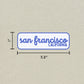 San Francisco, California Retro Travel Sticker – Colorful Vinyl Decal for Laptop, Water Bottle & Luggage